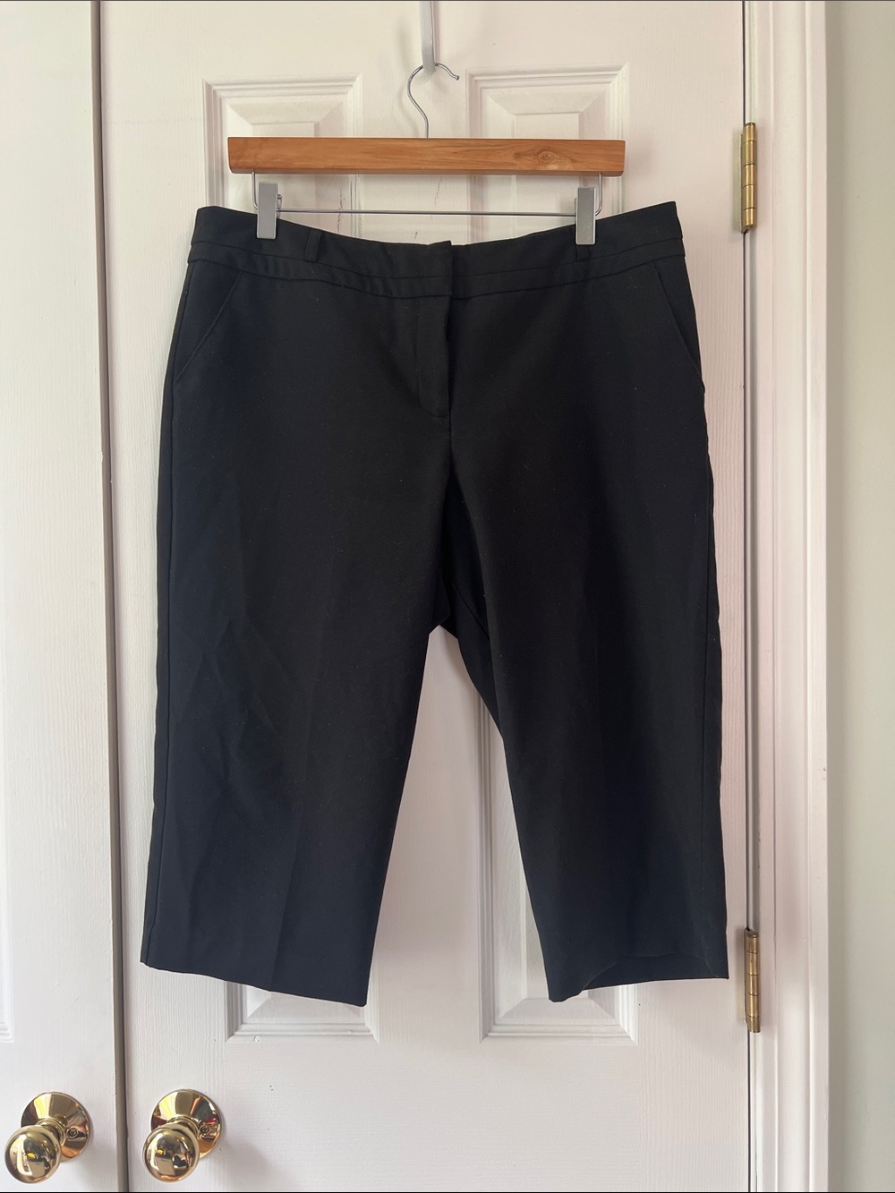 Worthington Black Knee-Length Dress Bermudas